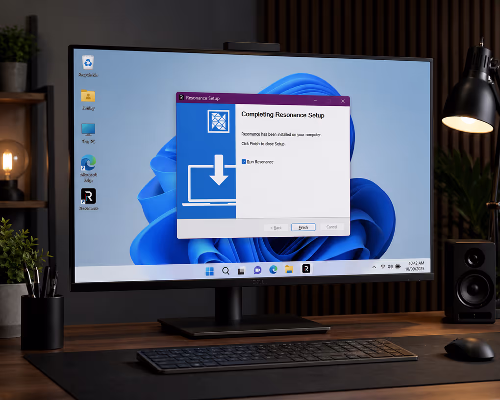 Resonance mobile webinar access screen