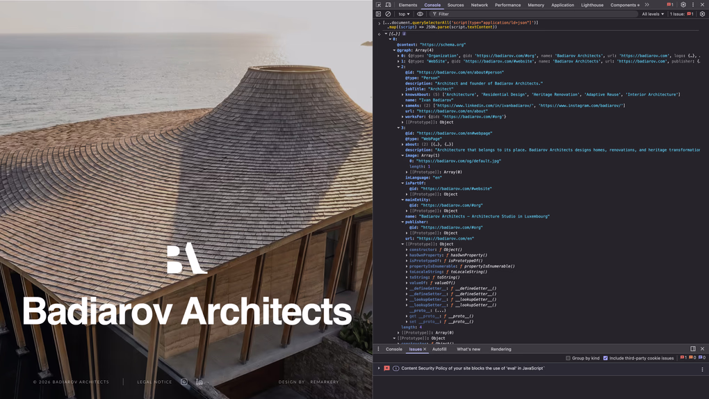 Badiarov Architects trust-building process and technical implementation