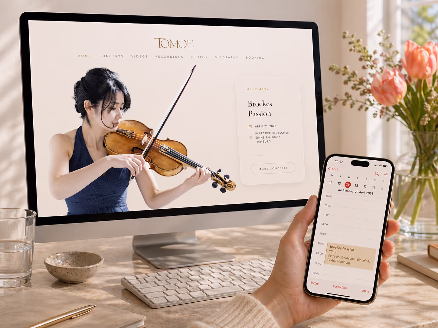 Lightweight digital tool interface for a specialist website
