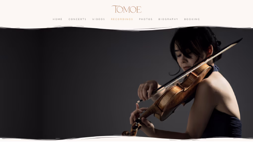 Tomoe website before the redesign